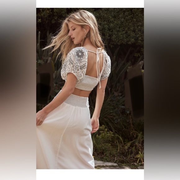 Free People Cropped Blouse